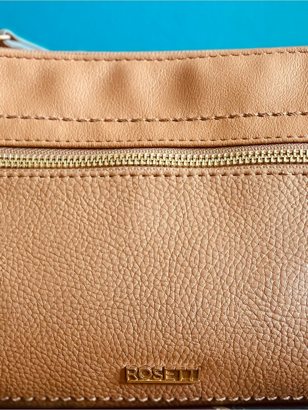 Rosetti Tan Vegan Leather Crossbody Bag - Stylish Everyday Tote